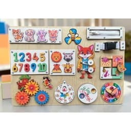 Bảng bận rộn - Busy Board - Đồ chơi gỗ giáo dục cho bé Montessori - Board game 3