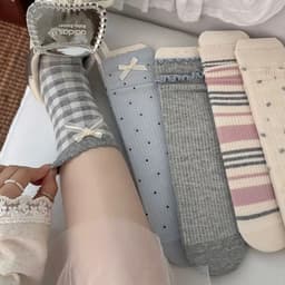 🧦 SET 10 ĐÔI TẤT VỚ NỮ HỌA TIẾT HOẠT HÌNH DỄ THƯƠNG 4