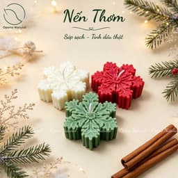 Nến Thơm Giáng sinh Sáp sạch & Tinh dầu thiên nhiên nguyên chất, quà tặng - Nhiều mẫu mã Opono Natural 4