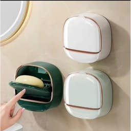 Hộp Đựng Xà Phòng Có Nắp Đậy Dán Tường Thông Minh Dùng   Ở Nhà Tắm Hoặc Bồn Rửa Tay 1