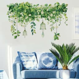 DT16 - 40x70cm Decaltrong dán tường chậu cây xanh, (40cm x 70cm) kệ cây xanh dán trang trí phòng khách phòng ngủ 3