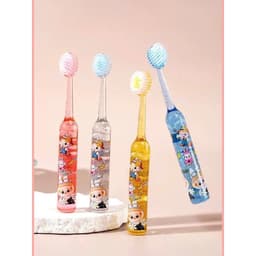 Bộ 4 Bàn Chải Đánh Răng Trẻ Em Hình LaLaBu Ngộ Nghĩnh, Ánh Kim Trong Suốt, Lông Mềm Ba Mặt VOICON-[DA66] 8