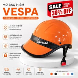 [ĐẠT CHUẨN AN TOÀN] Mũ Bảo Hiểm Vespa Luoi Trai Nam Nữ Khoét Lỗ Chừa Đuôi Tóc ABS Bền Đẹp, Dây Khóa Chắc Chắn 9
