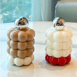 Hộp Đựng Tăm Có Nắp Nhiều Tầng, Hộp Đựng Tăm Bông Đa Năng Trang Trí 6