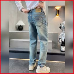 JEAN NAM CAO CẤP,FORM TRẺ TRUNG,NĂNG ĐỘNG,DIỆN CÙNG ÁO THUN HAY ÁO SƠ MI ĐỀU ĐẸP QJ-9898 VIC 6