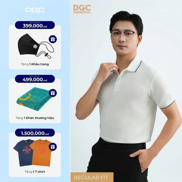 Áo Polo Nam Ngắn Tay DGC Dáng Trẻ Trung, Chất Vải Thoáng Mát - SAPBE98M