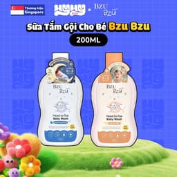 [Quà Tặng Không Bán] Sữa tắm gội BZU BZU toàn thân dành cho bé 200ml 1