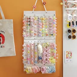 Giá Đỡ Kẹp Tóc / Nơ Treo Tường Kích Thước Lớn Tiết Kiệm Không Gian Trang Trí Phòng Bé Gái 2