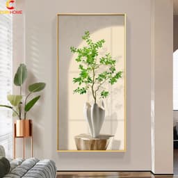 Tranh Decan 3D CoriHome Chậu Cây Xanh Dán Tường  (0.6m x 1.2m) 3