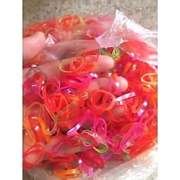 200g Chun buộc tóc, dây chun buộc tóc, nịt buộc tóc nhiều màu sắc phù hợp cho mọi lứa tuổi 4