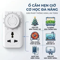 [📢Free shipping🕹️]Ổ cắm hẹn giờ đếm ngược MT01D công suất lớn 16A 3500W hẹn giờ bình nóng lạnh sạc 2