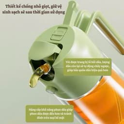 Bình xịt dầu ăn  Bình thủy tinh xịt dầu ăn phun sương có thể phun hoặc rót 3
