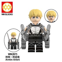 Minifigure Attack On Titan Đồ Chơi Lắp Ráp Mô hình Các Nhân Vật Truyện Tranh Attack on TiTan (WM6203) 2