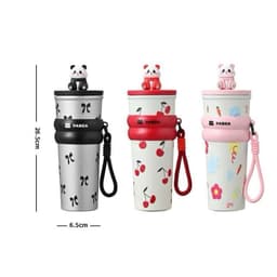 Cốc Giữ Nhiệt Có Nút Bịt Hình Gấu Trúc Tặng Kèm Móc Khoá Dung Tích 700Ml VOICON-[CU22] Thép Không Gỉ 201 & 304 2