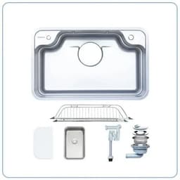 Chậu rửa 1 hố cao cấp NOBINOX ARVO B370 | Kích thước 70 X 48 CM | Bảo hành 10 năm 7