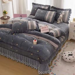 Sét Ga Gối Nỉ Phủ Bèo 3 Món 5d Xinh Xuất Sắc, Ga Trải Giường Họa Tiết Sinh Động Chất Nỉ Mềm Mại Shopgagoigiare.vn 5