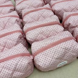 Pouch Nhiều Ngăn Chần Bông Size Lớn Túi Trang Điểm Có Ngăn Cọ Riêng Đựng Mỹ Phẩm Du Lịch Xinh T51 8