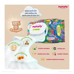 Khăn Ướt Ngừa Hăm Mamamy Tropical Cho Bé Không Mùi Và Có Mùi Tinh Dầu Cúc Vạn Thọ- Gói 90 tờ 3