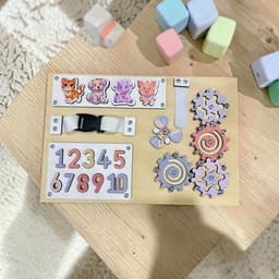 Bảng bận rộn - Busy Board - Đồ chơi gỗ giáo dục cho bé Montessori - Board game 2