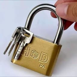 Ổ Khóa Việt nhật HD siêu bền - chất liệu thép không gỉ, Ổ khóa cửa bấm tri vàng, cực kỳ chắc chắn đủ cỡ - Panka Store. 2