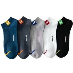 COMBO 5 Đôi Tất/ Vớ  nữ cao cổ kẻ mùa thu đông chất liệu thấm hút mồ hôi và khử mùi phong cách Hàn Quốc 8