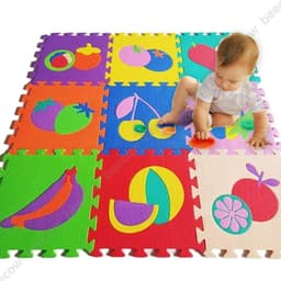 Bộ 30 Tấm Thảm Xốp Lót Sàn Cho Bé kícḣ thước 30x30cm (Động Vật, Phương Tiện, Trái Cây) 5