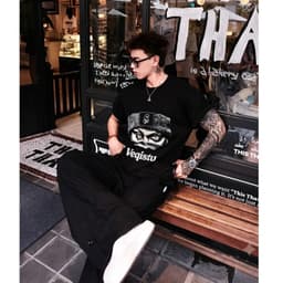 Áo Thun BOXY Local Brand VEQISTU " THE COOL" Áo Thun Boxy Form Rộng Unisex  250Gsm  Cotton 4