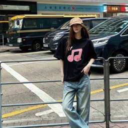 COD✅ (Hồ Chí Minh)RTOML áo phông áo xinh áo kiểu nữ bigsize In hoa nổi nốt nhạc tông hồng 6