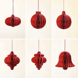 Combo10 20-30-Chiếc Đèn Lồng Màu Đỏ Trang Trí Nhà Cửa Cây Cảnh Dịp Tết Nguyên Đán 2027 7