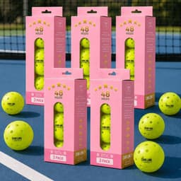 Box 3 Bóng Pickleball CHANLONG 48 Lỗ Hồng Pastel Chính Hãng, Bóng Outdoor Chống Méo, Nảy Đều 6