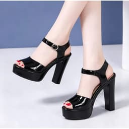 GIÀY SADANL CAO GÓT CÁ SẤU XINH THANH LỊCH PHÙ HỢP NHẤT 10CM. 1