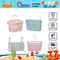 Rổ Nhựa Hai Quai Việt Nhật 3218/41/42/45/05/06, Rổ Móc Đựng Đồ, Giỏ Phòng Tắm, Đa Năng Tiện Ích - DOMUS 1