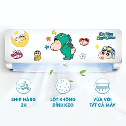 Sticker trang trí máy lạnh chất liệu decal siêu nét, siêu bền, chống nước, sẵn keo, sẵn khuôn, chỉ việc dán... 2