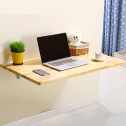 Bàn Làm Việc, Gấp Gọn, Treo Tường, Đa Năng Tiện Dụng, Bao Gồm Ke Gấp Và Phụ Kiện Lắp Ráp, Ốc Vít LUX18 6
