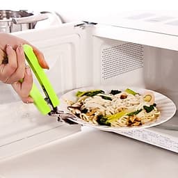Dụng Cụ Kẹp Gắp Đồ Nóng Thức Ăn Tay Cầm Thức Ăn Đa Năng Inox Chống Bỏng 3