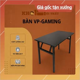 Bàn làm việc gấp gọn, xếp lại được chắc chắn tiết kiệm diện tích 60x120x75cm nhiều màu 1