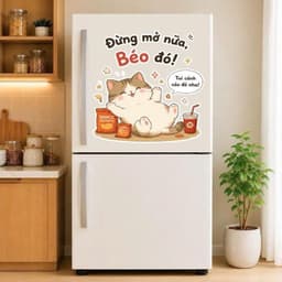 [Hỏa Tốc] Decal Dán Tủ Lạnh Hoạt Hình "Dễ Thương, Vui Nhộn" Chống Thấm Nước, Bền Đẹp 8