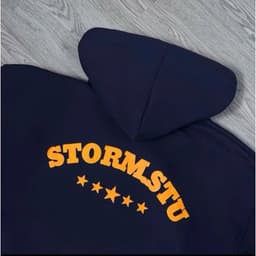 [ RẺ VÔ ĐỊCH ] Áo Khoác Nỉ Hoodie Zip In Nổi STORMSTU Form Freesize Nam Nữ Chất Nỉ Bông Mịn Đẹp-thoitrang2k 3