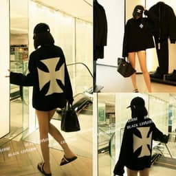 Áo Thun phông Tay Dài THÀNH GIÁ CHỮ THẬP BIG logo l66 in 5D longtee boxy dáng rộng nam nữ  LONGSLEEVE AM126 1