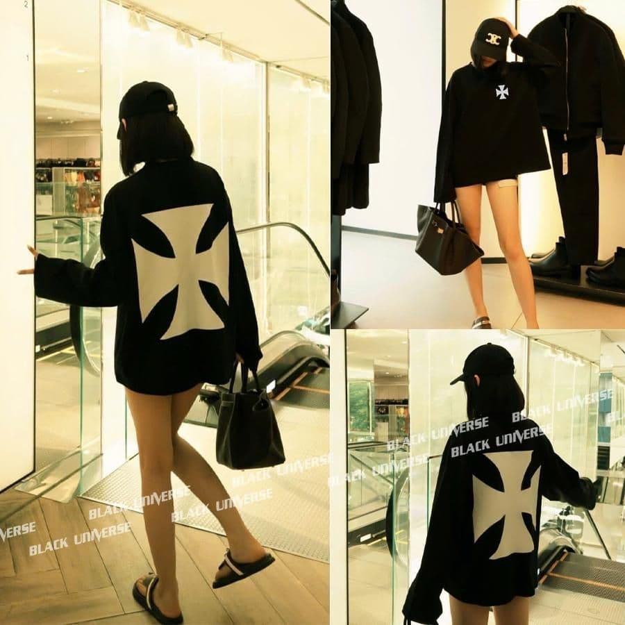 Áo Thun phông Tay Dài THÀNH GIÁ CHỮ THẬP BIG logo l66 in 5D longtee boxy dáng rộng nam nữ  LONGSLEEVE AM126
