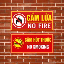 [Hỏa Tốc] Biển Báo Cấm Lửa & Cấm Hút Thuốc - Giải Pháp Cảnh Báo An Toàn Chuyên Nghiệp 4