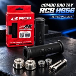 Combo Bao Tay RCB HG66 Kèm Gù Inox 304 cho Xe Máy - Phụ Kiện Chất Lượng Cao 3