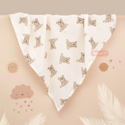 Khăn tắm, Khăn quấn Royal vải xô muslin cao cấp, Khăn đa năng cho bé 1