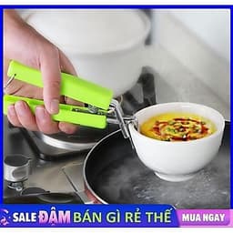 Dụng Cụ Kẹp Gắp Đồ Nóng Thức Ăn Tay Cầm Thức Ăn Đa Năng Inox Chống Bỏng 2