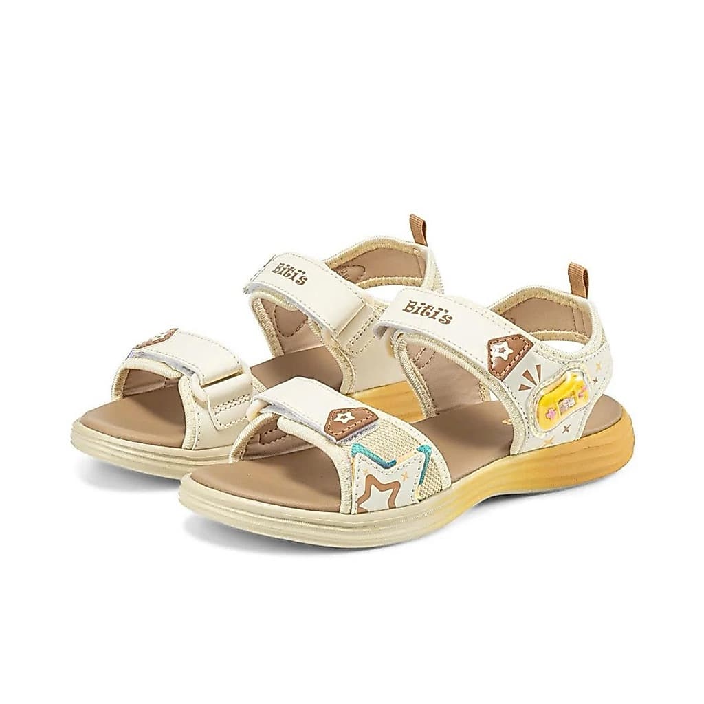 Sandal Bé Gái Thời Trang Đáng Yêu Màu Kem - Biti's - BEG0078