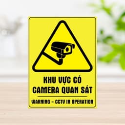 Decal Dán Cảnh Báo Khu Vực Có Camera Quan Sát - Biển Decal Camera Đang Hoạt Động 4