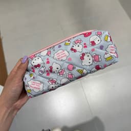Bóp viết/ Túi bút vải dễ thương/ Túi đựng mỹ phẩm họa tiết dễ thương có khóa kéo tiện lợi 7