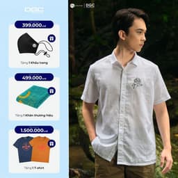 Áo Sơ Mi Ngắn Tay DGC Phong Cách Trẻ Trung, Chất Vải Mềm Nhẹ - SASNBB28M 1