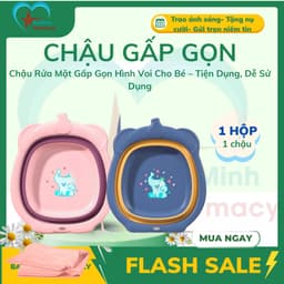 ( K&S ) Chậu Rửa Mặt Gấp Gọn Hình Voi Cho Bé  – Tiện Dụng, Dễ Sử Dụng . 1