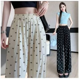 ( Bé Gái 39-50kg )- Quần dài dáng xuông ống rộng họa tiết kẻ caro cho bé -thoitrang3158 4